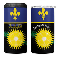 Custom Guadeloupe Football 4 in 1 Can Cooler Tumbler Allez Gwada Boys - Wonder Print Shop