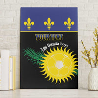 Custom Guadeloupe Football Canvas Wall Art Allez Gwada Boys - Wonder Print Shop