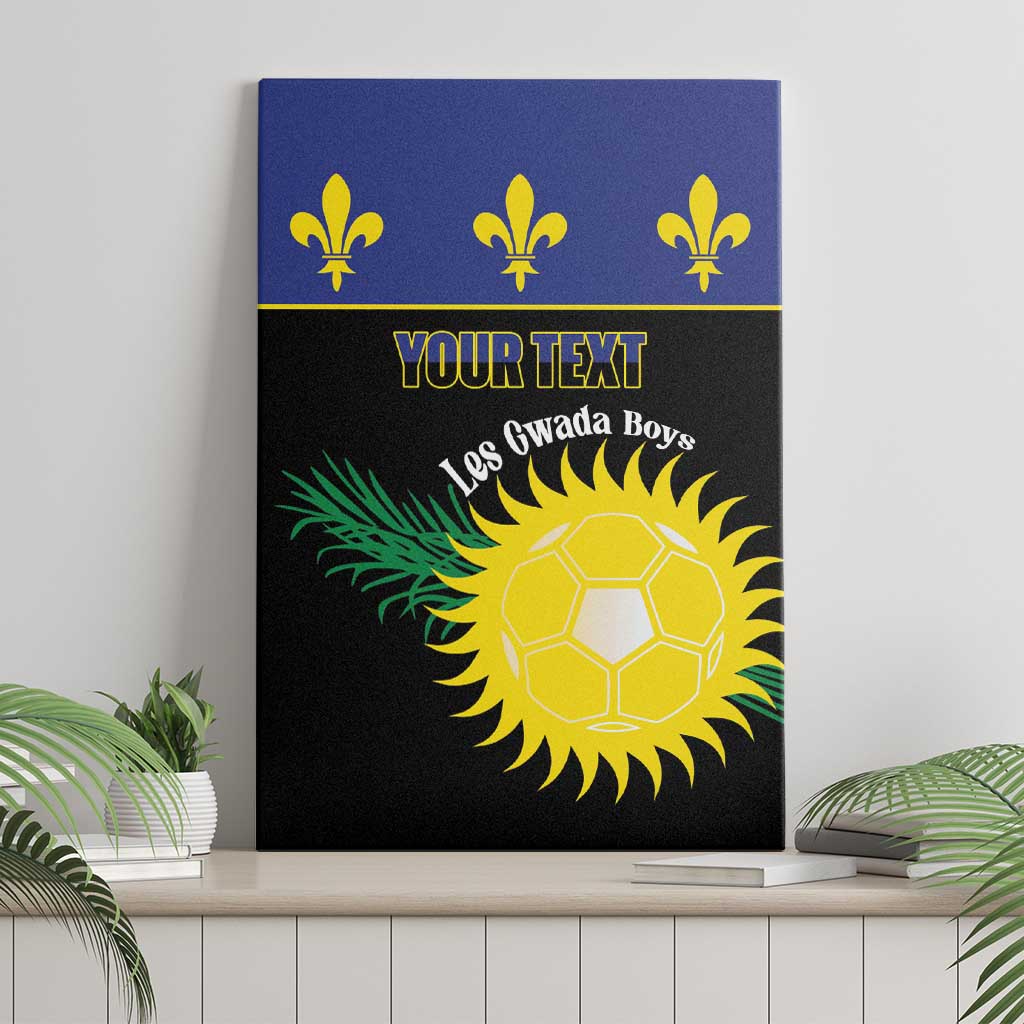 Custom Guadeloupe Football Canvas Wall Art Allez Gwada Boys - Wonder Print Shop