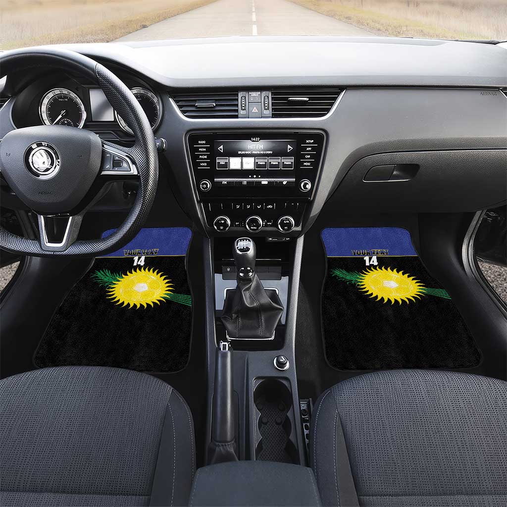 Custom Guadeloupe Football Car Mats Allez Gwada Boys - Wonder Print Shop