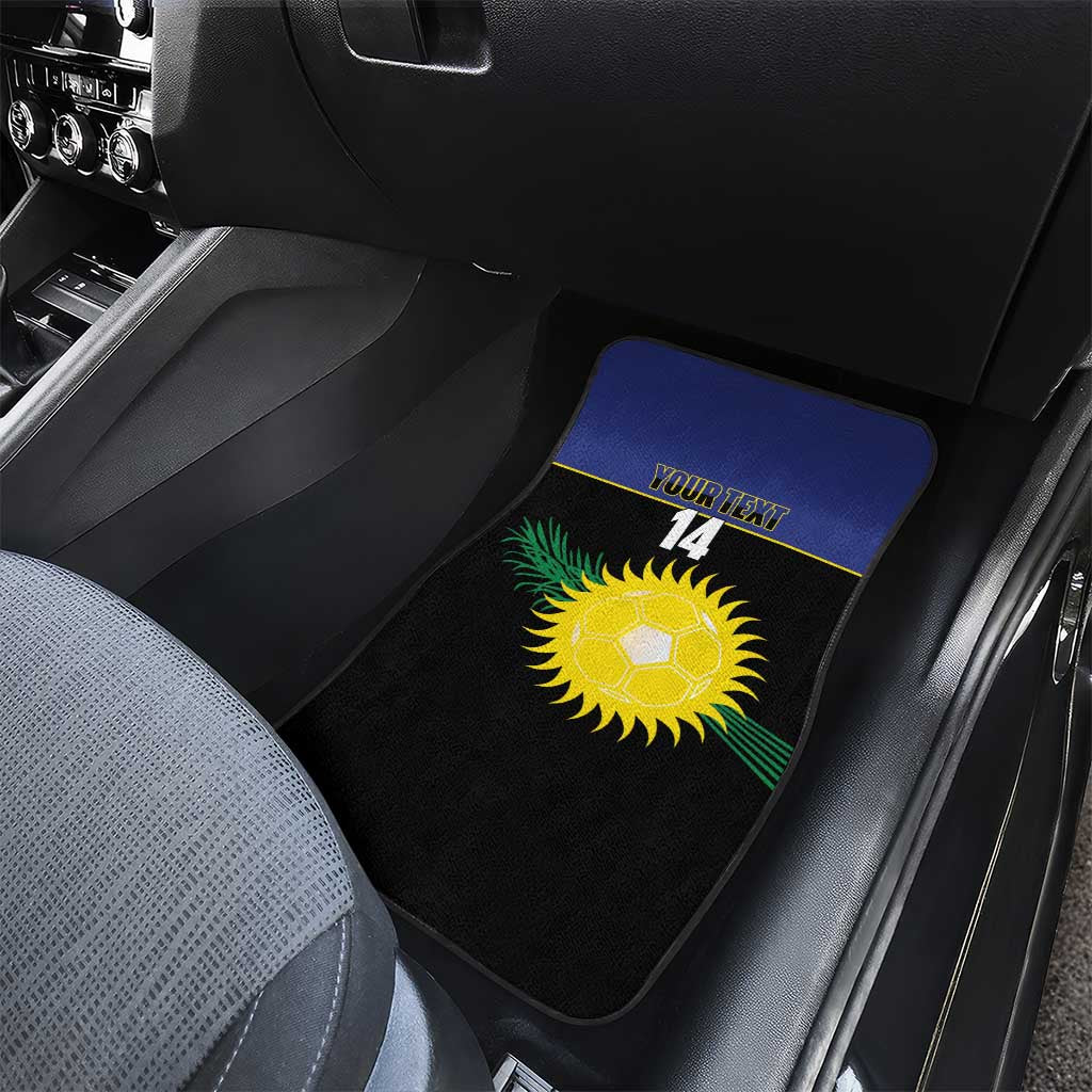 Custom Guadeloupe Football Car Mats Allez Gwada Boys - Wonder Print Shop