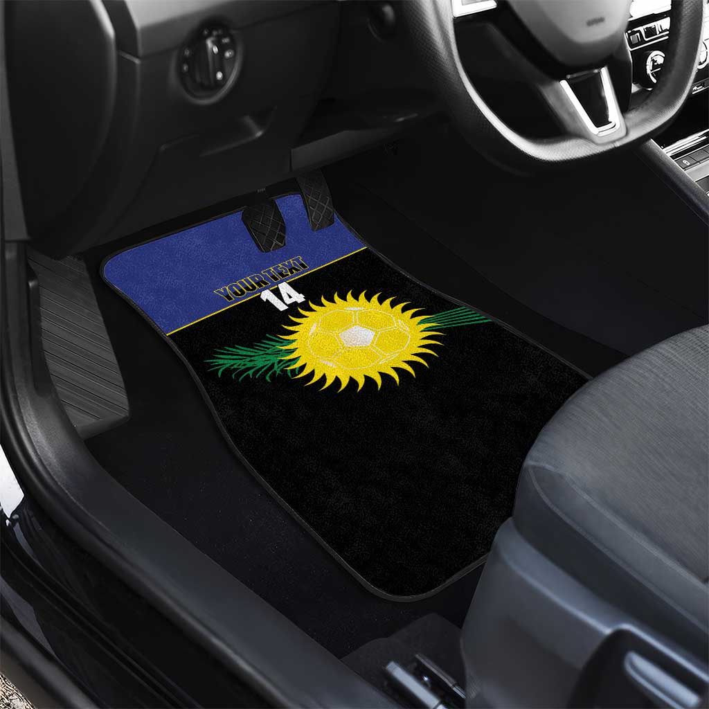 Custom Guadeloupe Football Car Mats Allez Gwada Boys - Wonder Print Shop