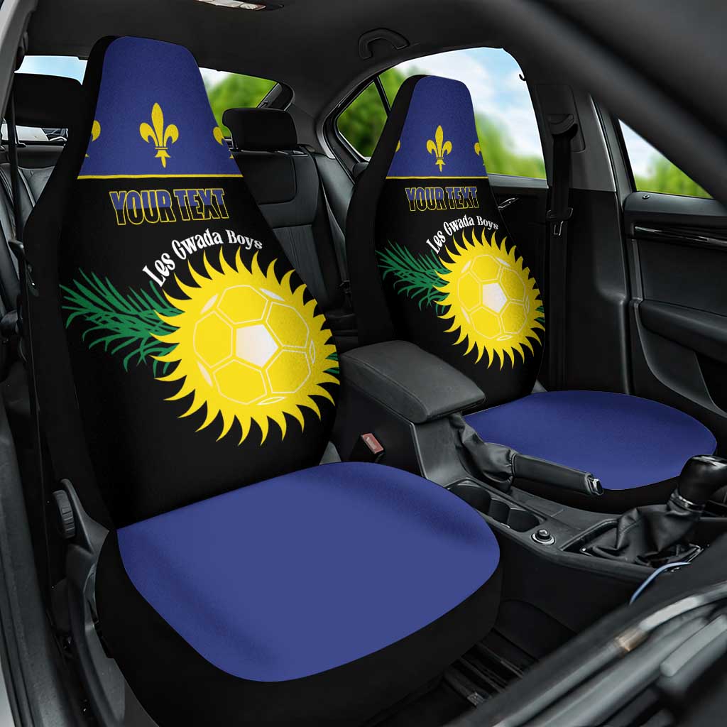Custom Guadeloupe Football Car Seat Cover Allez Gwada Boys - Wonder Print Shop