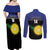 Custom Guadeloupe Football Couples Matching Off Shoulder Maxi Dress and Long Sleeve Button Shirt Allez Gwada Boys - Wonder Print Shop