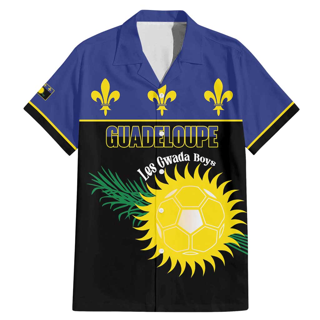 Custom Guadeloupe Football Family Matching Mermaid Dress and Hawaiian Shirt Allez Gwada Boys - Wonder Print Shop