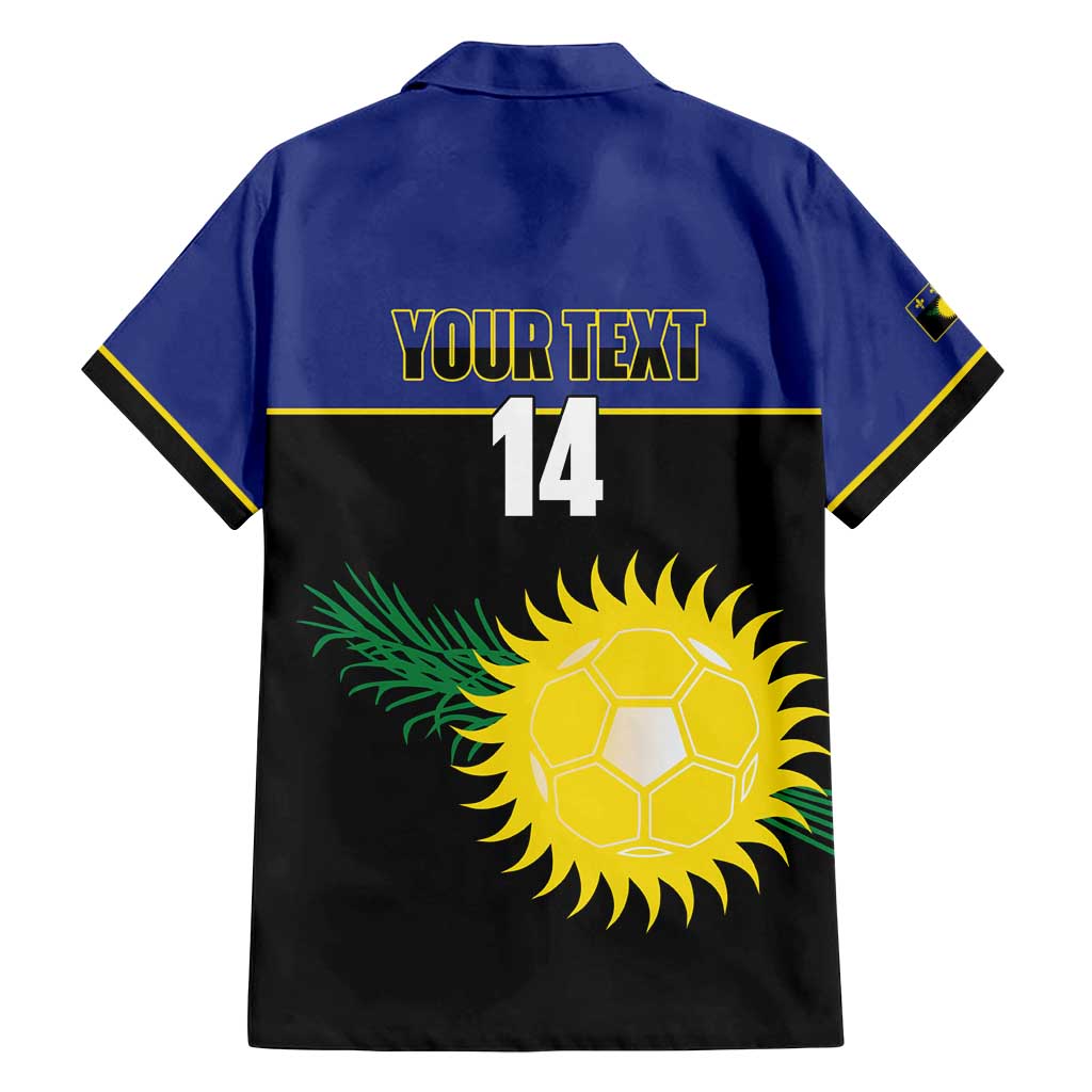 Custom Guadeloupe Football Family Matching Off Shoulder Short Dress and Hawaiian Shirt Allez Gwada Boys - Wonder Print Shop