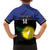 Custom Guadeloupe Football Family Matching Short Sleeve Bodycon Dress and Hawaiian Shirt Allez Gwada Boys - Wonder Print Shop