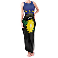 Custom Guadeloupe Football Family Matching Tank Maxi Dress and Hawaiian Shirt Allez Gwada Boys - Wonder Print Shop