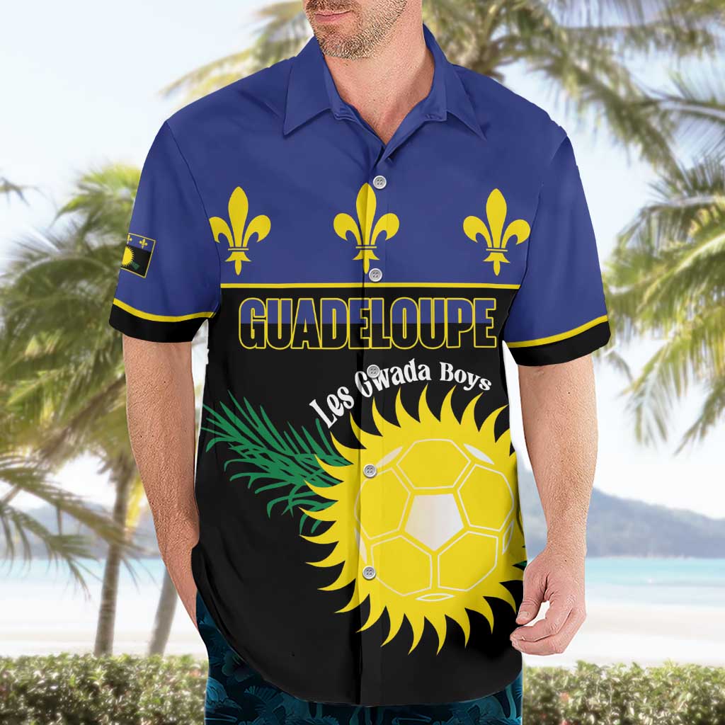 Custom Guadeloupe Football Hawaiian Shirt Allez Gwada Boys - Wonder Print Shop