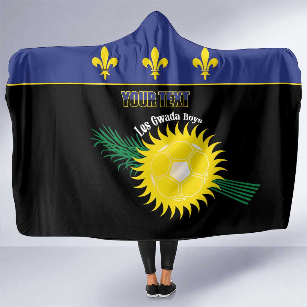 Custom Guadeloupe Football Hooded Blanket Allez Gwada Boys - Wonder Print Shop