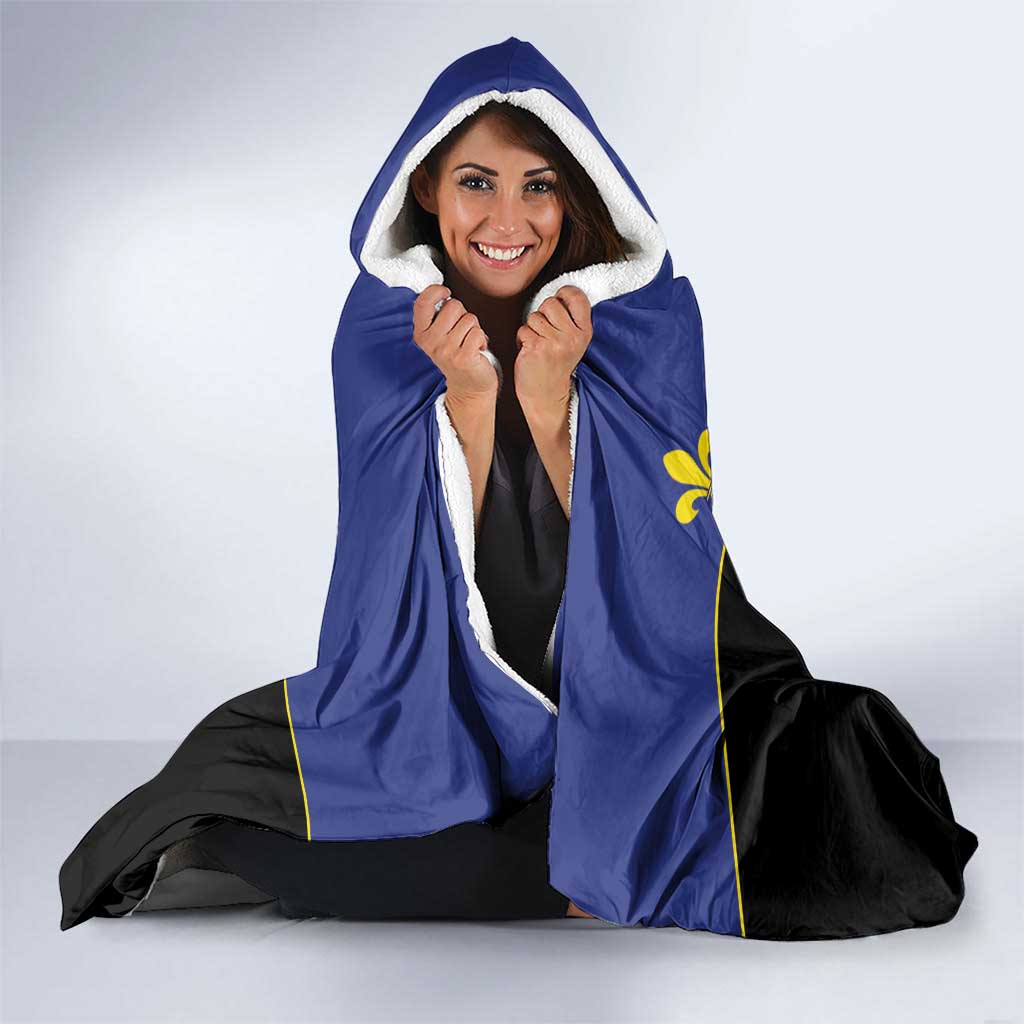 Custom Guadeloupe Football Hooded Blanket Allez Gwada Boys - Wonder Print Shop