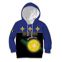 Custom Guadeloupe Football Kid Hoodie Allez Gwada Boys - Wonder Print Shop