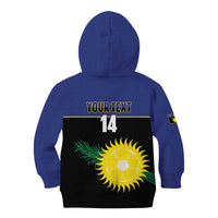 Custom Guadeloupe Football Kid Hoodie Allez Gwada Boys - Wonder Print Shop