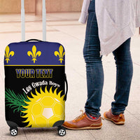 Custom Guadeloupe Football Luggage Cover Allez Gwada Boys - Wonder Print Shop