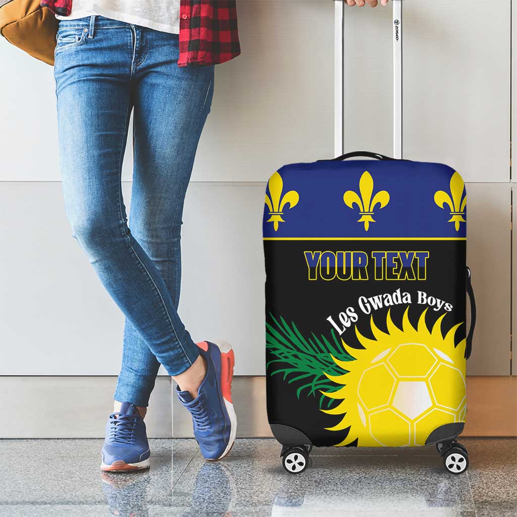 Custom Guadeloupe Football Luggage Cover Allez Gwada Boys - Wonder Print Shop