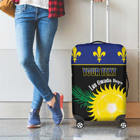 Custom Guadeloupe Football Luggage Cover Allez Gwada Boys - Wonder Print Shop