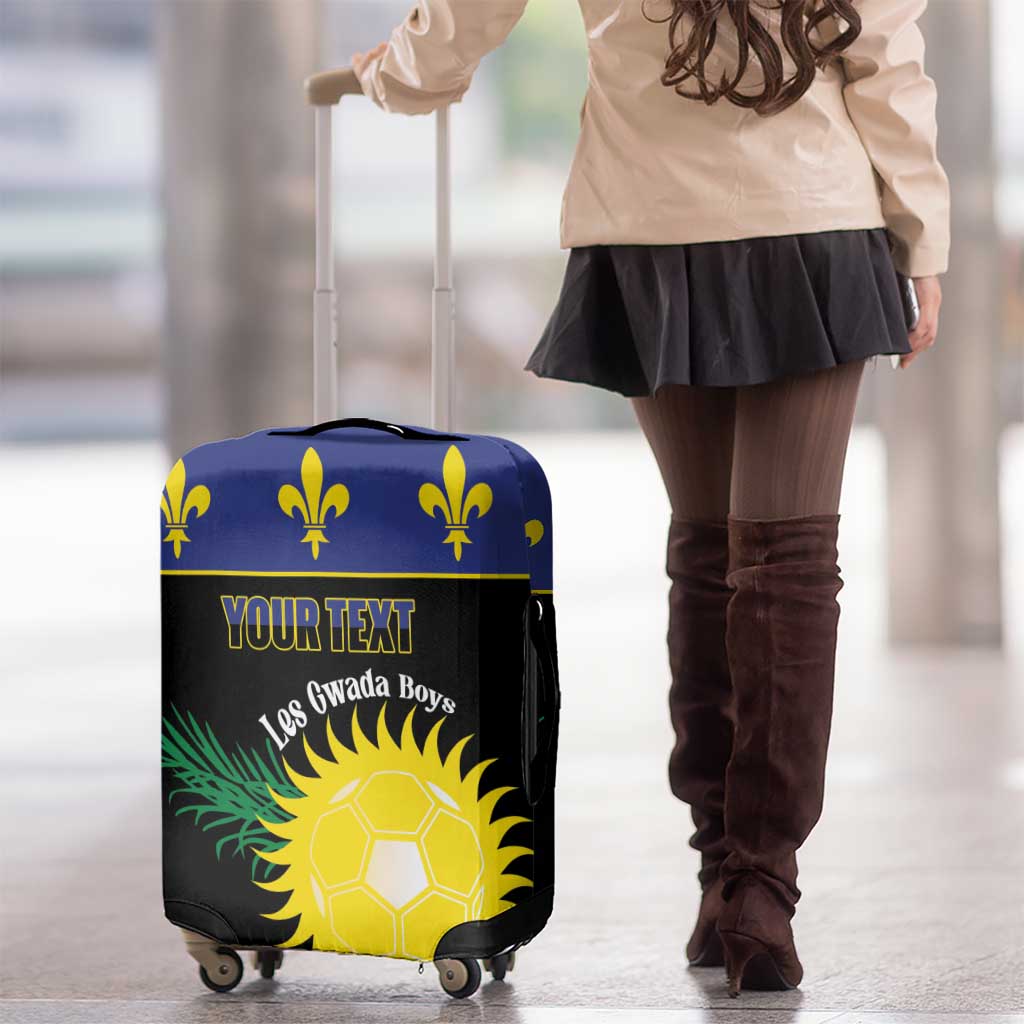 Custom Guadeloupe Football Luggage Cover Allez Gwada Boys - Wonder Print Shop