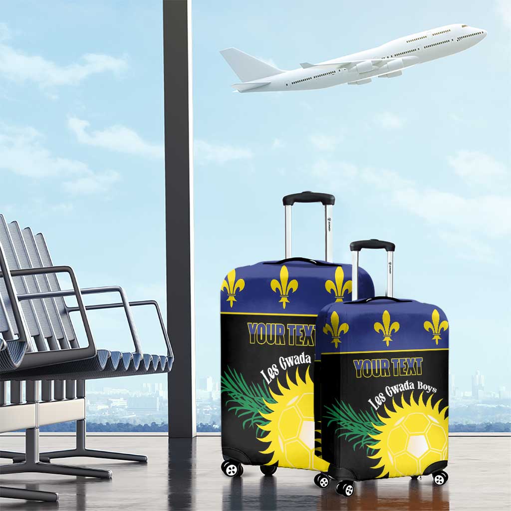 Custom Guadeloupe Football Luggage Cover Allez Gwada Boys - Wonder Print Shop