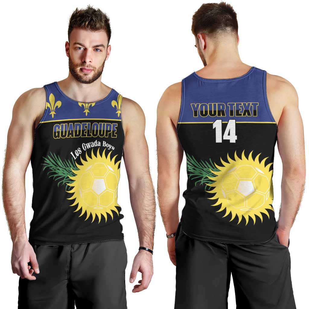 Custom Guadeloupe Football Men Tank Top Allez Gwada Boys - Wonder Print Shop