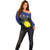 Custom Guadeloupe Football Off Shoulder Sweater Allez Gwada Boys - Wonder Print Shop