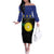Custom Guadeloupe Football Off The Shoulder Long Sleeve Dress Allez Gwada Boys - Wonder Print Shop