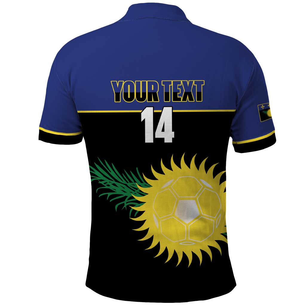 Custom Guadeloupe Football Polo Shirt Allez Gwada Boys - Wonder Print Shop