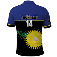 Custom Guadeloupe Football Polo Shirt Allez Gwada Boys - Wonder Print Shop