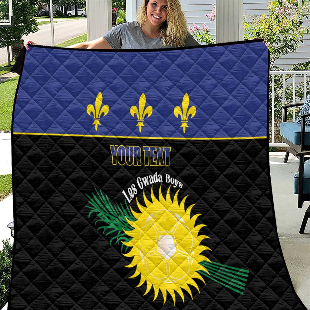 Custom Guadeloupe Football Quilt Allez Gwada Boys - Wonder Print Shop
