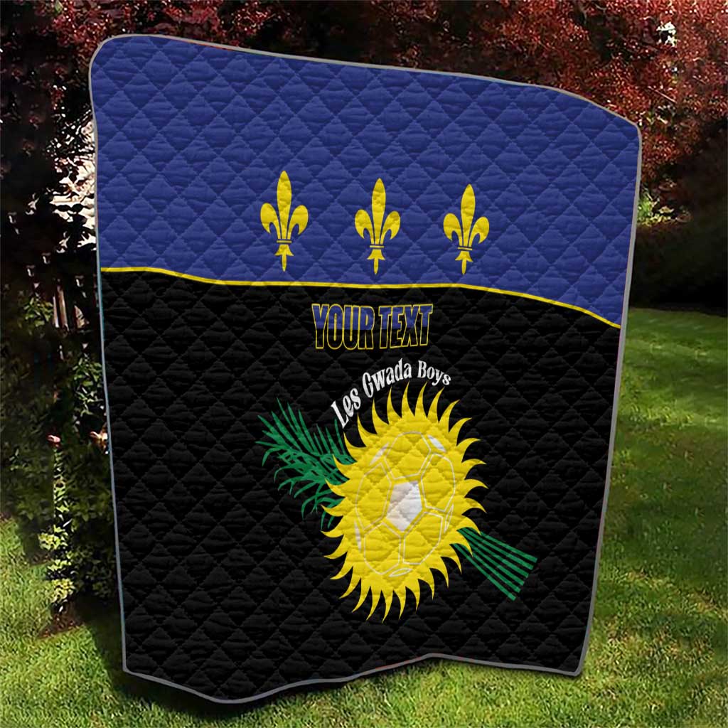 Custom Guadeloupe Football Quilt Allez Gwada Boys - Wonder Print Shop