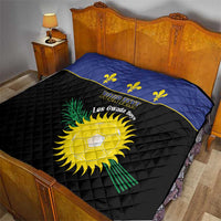 Custom Guadeloupe Football Quilt Allez Gwada Boys - Wonder Print Shop