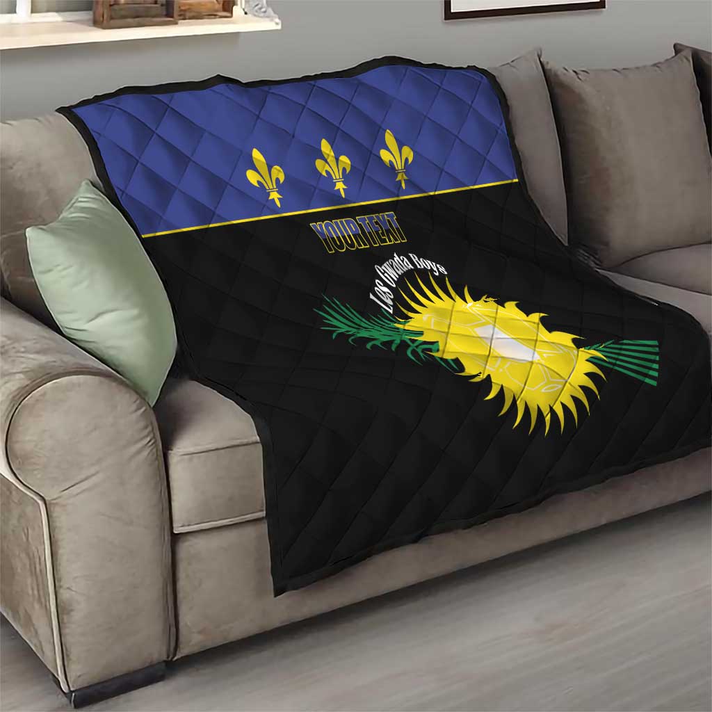 Custom Guadeloupe Football Quilt Allez Gwada Boys - Wonder Print Shop