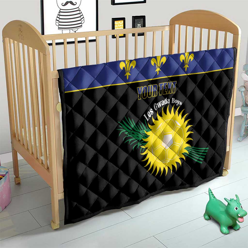 Custom Guadeloupe Football Quilt Allez Gwada Boys - Wonder Print Shop