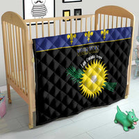 Custom Guadeloupe Football Quilt Allez Gwada Boys - Wonder Print Shop