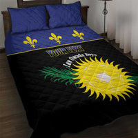Custom Guadeloupe Football Quilt Bed Set Allez Gwada Boys - Wonder Print Shop