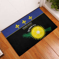 Custom Guadeloupe Football Rubber Doormat Allez Gwada Boys - Wonder Print Shop