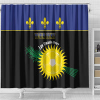 Custom Guadeloupe Football Shower Curtain Allez Gwada Boys - Wonder Print Shop