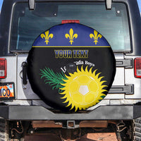 Custom Guadeloupe Football Spare Tire Cover Allez Gwada Boys - Wonder Print Shop