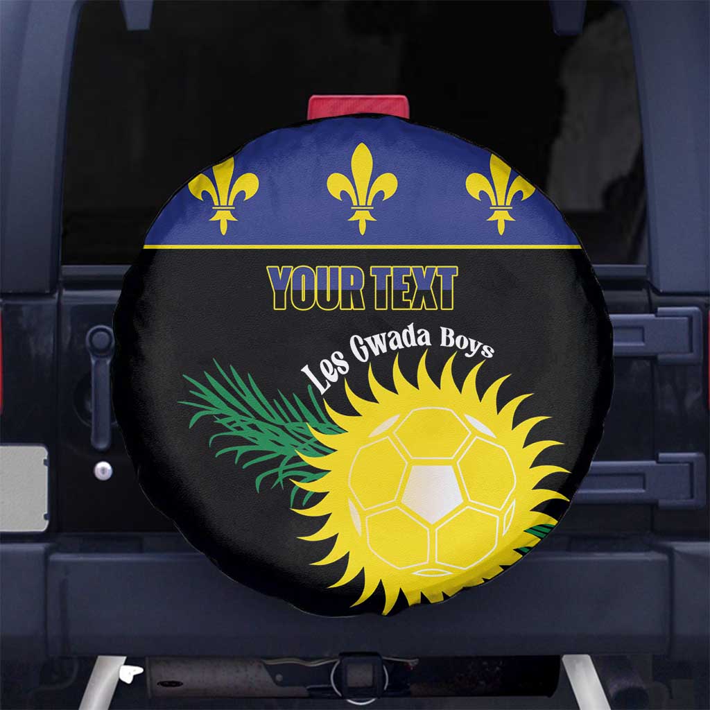 Custom Guadeloupe Football Spare Tire Cover Allez Gwada Boys - Wonder Print Shop