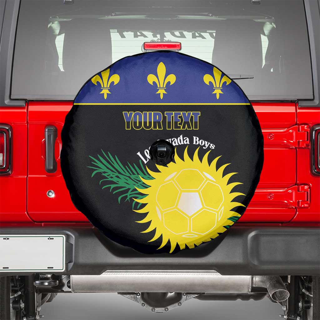 Custom Guadeloupe Football Spare Tire Cover Allez Gwada Boys - Wonder Print Shop