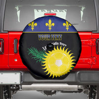 Custom Guadeloupe Football Spare Tire Cover Allez Gwada Boys - Wonder Print Shop
