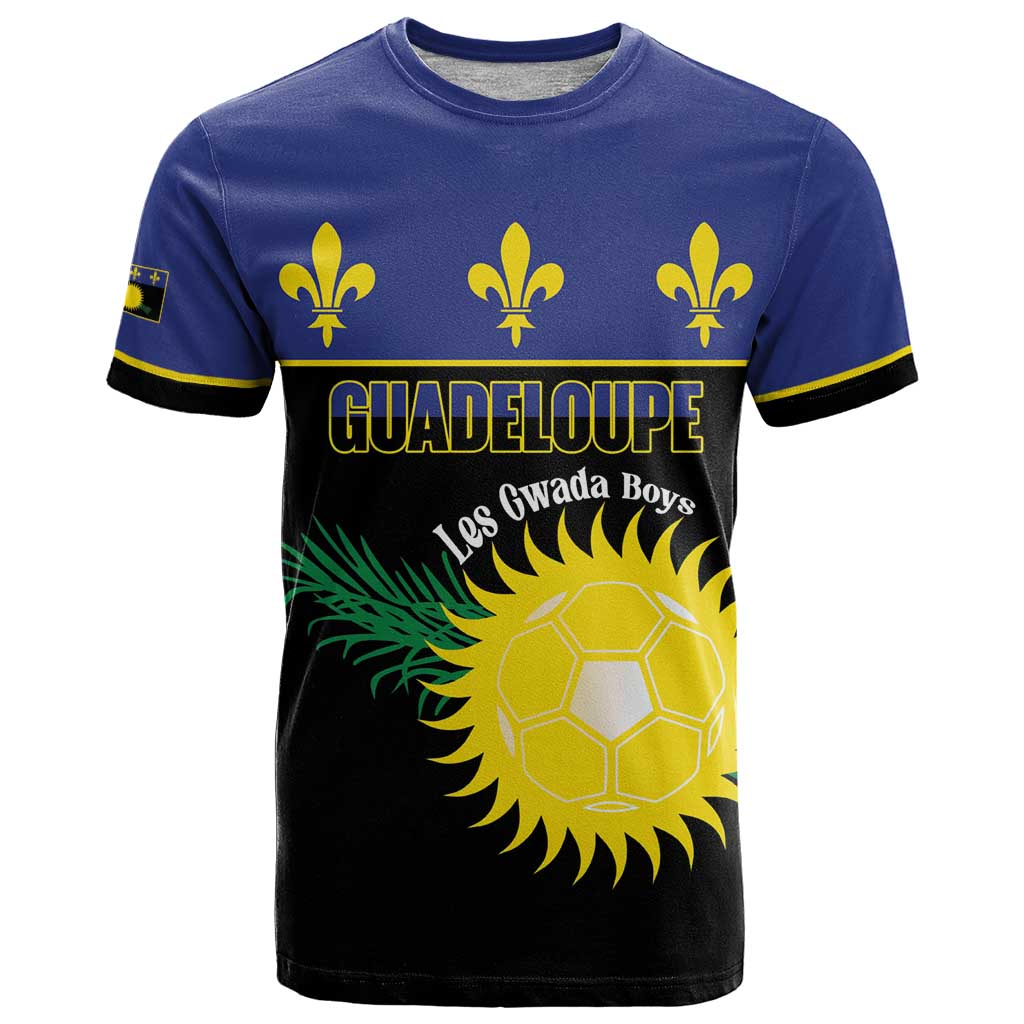 Custom Guadeloupe Football T Shirt Allez Gwada Boys - Wonder Print Shop