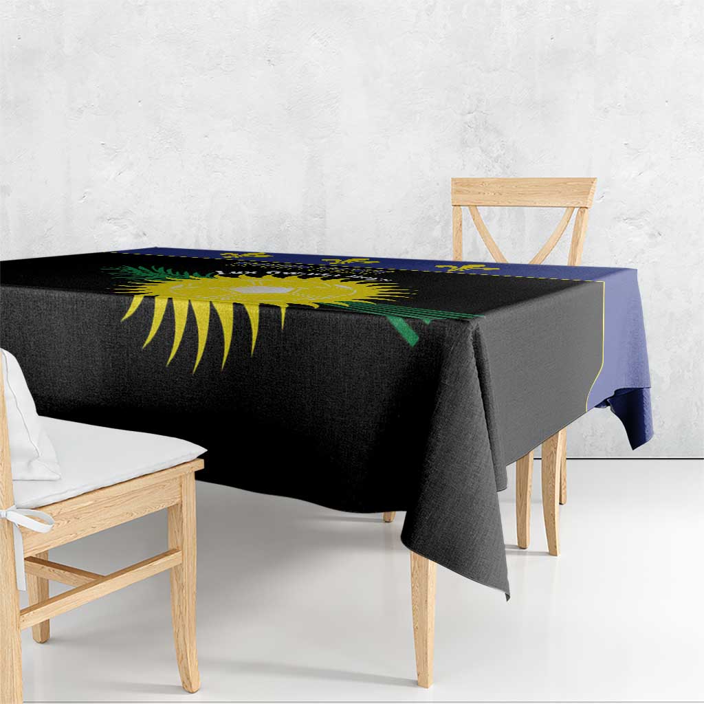 Custom Guadeloupe Football Tablecloth Allez Gwada Boys - Wonder Print Shop