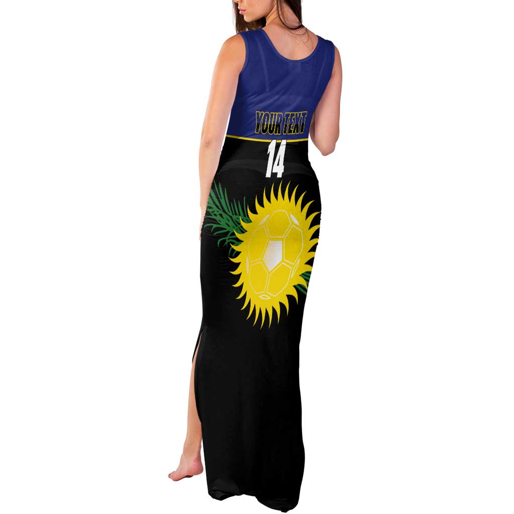 Custom Guadeloupe Football Tank Maxi Dress Allez Gwada Boys - Wonder Print Shop