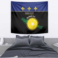 Custom Guadeloupe Football Tapestry Allez Gwada Boys - Wonder Print Shop