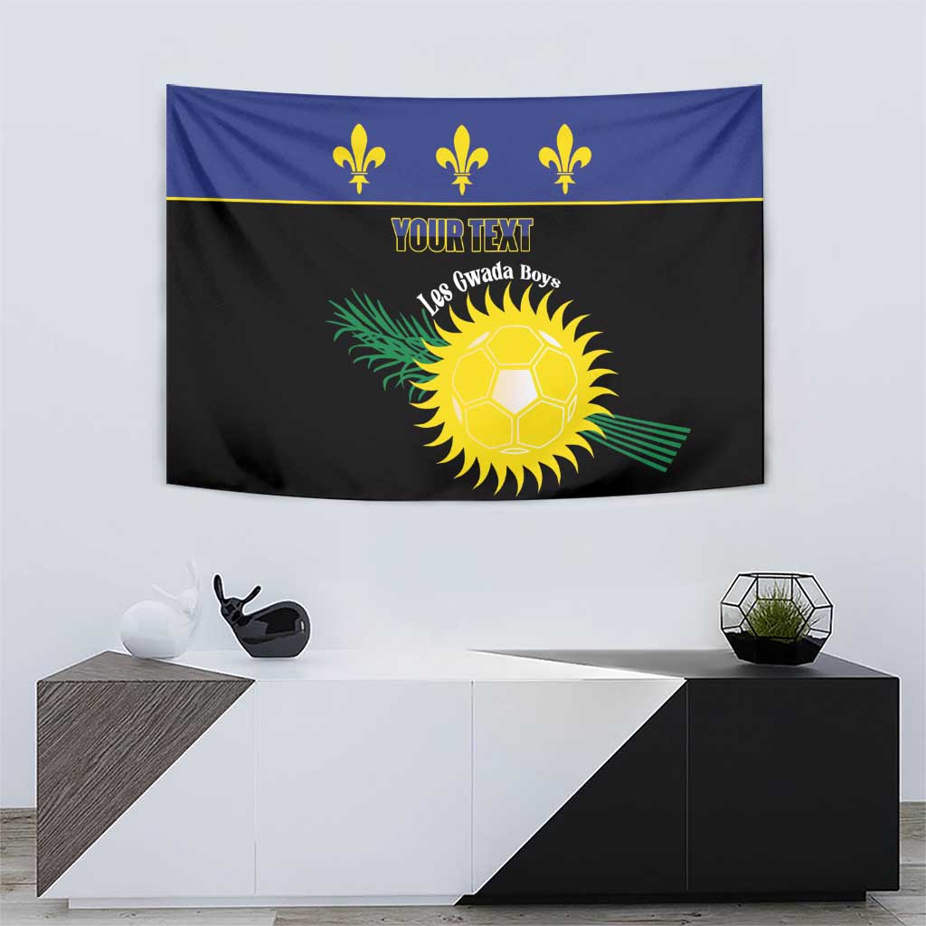 Custom Guadeloupe Football Tapestry Allez Gwada Boys - Wonder Print Shop