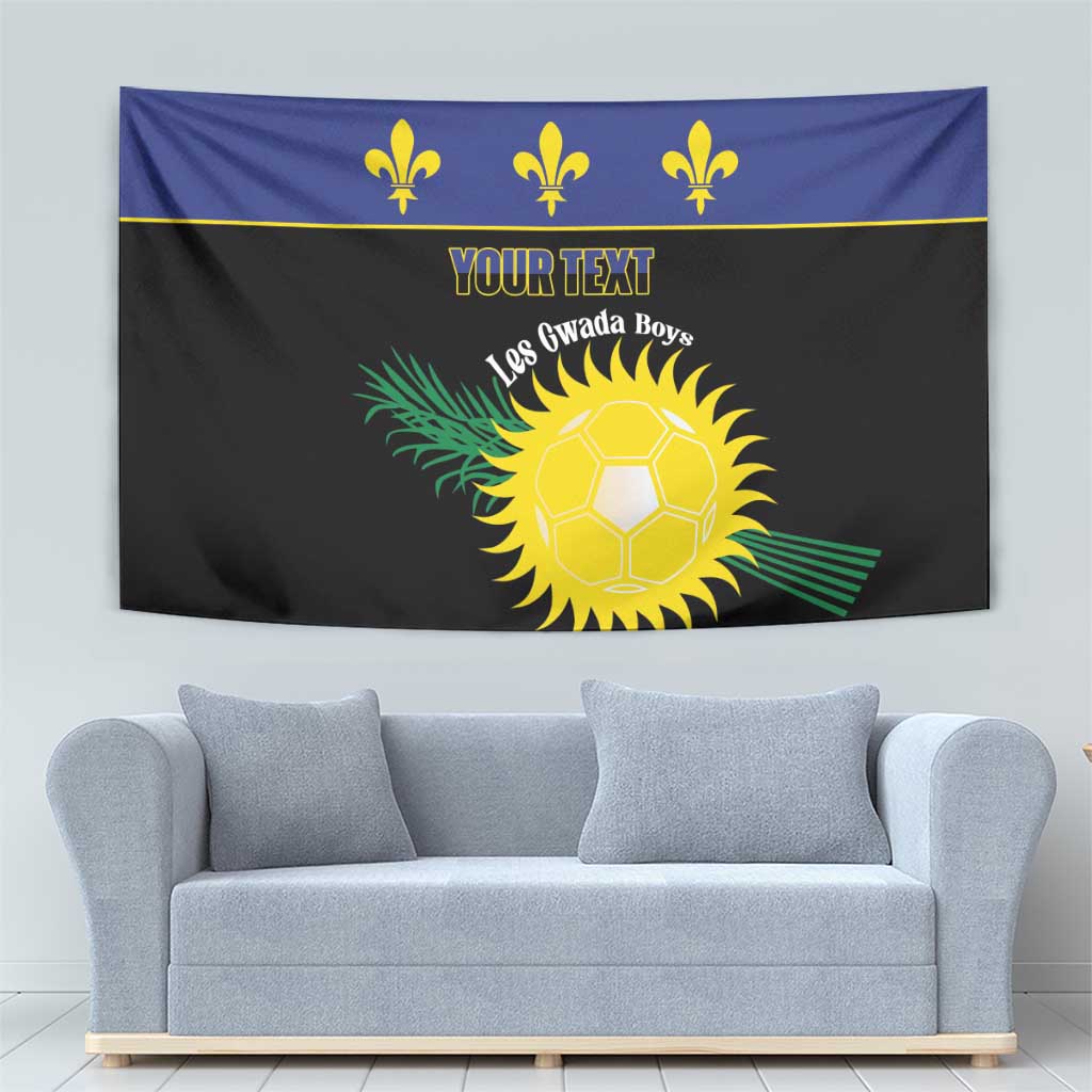Custom Guadeloupe Football Tapestry Allez Gwada Boys - Wonder Print Shop