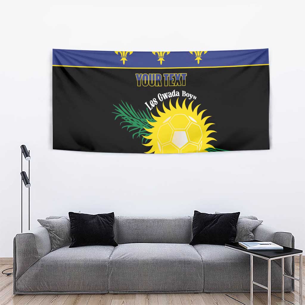 Custom Guadeloupe Football Tapestry Allez Gwada Boys - Wonder Print Shop