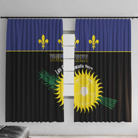 Custom Guadeloupe Football Window Curtain Allez Gwada Boys - Wonder Print Shop