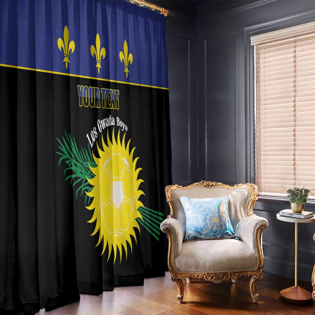 Custom Guadeloupe Football Window Curtain Allez Gwada Boys - Wonder Print Shop