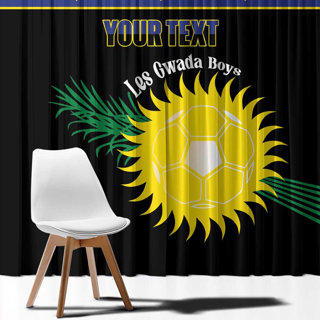 Custom Guadeloupe Football Window Curtain Allez Gwada Boys - Wonder Print Shop